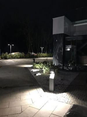 Hoge efficiëntie COB LED bollard lampen, Aluminium buiten gazon pad lampen