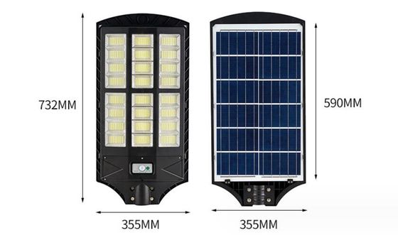 100w Buitenstraatverlichting, LED Zonne-bewegingssensor licht IP65 waterdicht